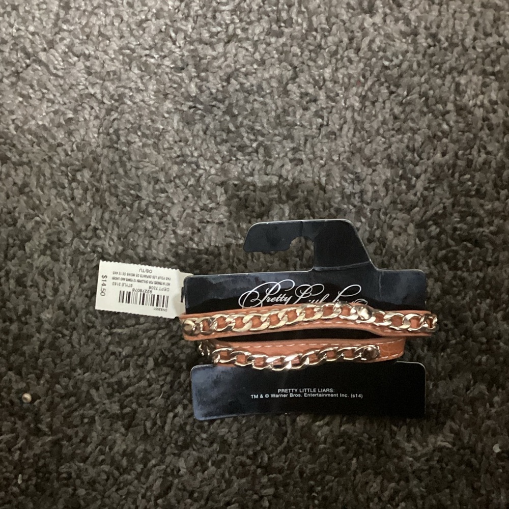 PrettyLittleThing Gold and Tan Belt Set
